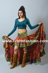 เม็กซิกันเต้นรำสวมกระโปรง-แฟชั่นสวมกระโปรงผู้หญิง-ชายหาดสวมกระโปรงสั้น - Product Image 2