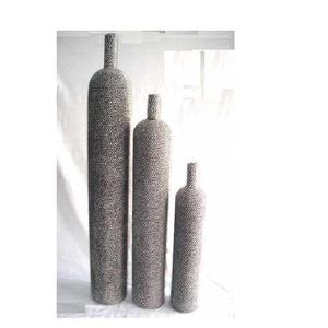 แจกันเหล็กโมเสคสลักเกลียวทำด้วยมือวัสดุเหล็กสามขนาดสำหรับใช้ในโต๊ะสินค้ามาใหม่ - Product Image 6