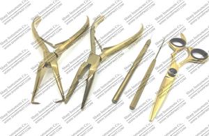 Professional Stainless Steel <b>Micro</b> <b>Bead</b> <b>Hair</b> <b>Extensions</b> Kits with Golden Color 7 Inches - Product Image 2