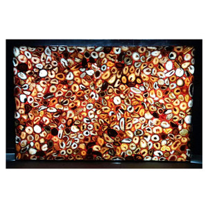 Losas de Ágata de Piedras Preciosas Hechas a Mano Exclusivas y Coloridas - Product Image 1