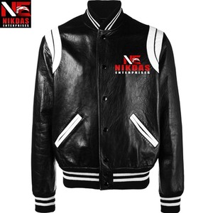 Point Star Varsity Veste Cuircon Laine Varsity Vestes Unisexe Adulte 9 Point Star Varsity Veste - Product Image 4