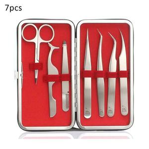 GRAN OFERTA: Kit de 7 Pinzas Profesionales para Extensión de Pestañas, Herramientas para Aplicación de Pestañas Postizas y Manualidades 2026 - Product Image 4