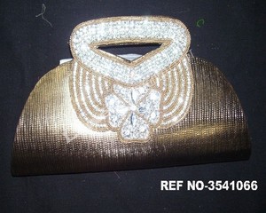 Elegantes Bolsos de Mano y Carteras de Novia con Cuentas en Forma de Media Luna para Mujer, con Correa para el Hombro/Bandolera, Capacidad de hasta 1 Litro - Product Image 3
