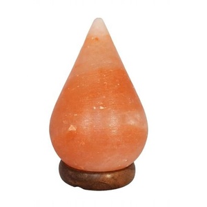 7.75 Inch Raindrop Himalayan Salt <b>Lamp</b> Teardrop Table <b>Lamps</b> Dimmer <b>Switches</b>-Sian Enterprises - Product Image 1