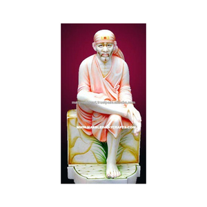 White Makrana Marble Sai Baba Statue - Product Image 1