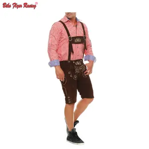 Shorts Lederhosen masculinos Premium kurz de couro genuíno de qualidade premium