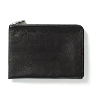 Echt Lederen Vintage Heren Lange Rits Portemonnee Lederen Elegante Mode Avond Clutch Bags