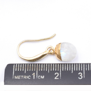 Arcoíris-pendientes de plata de ley con forma ovalada, arcoíris, piedra lunar de 27 a 28 MM - Product Image 3