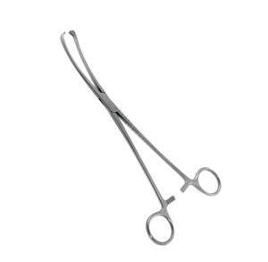 Pinzas quirúrgicas de acero inoxidable, instrumentos quirúrgicos de Teale, tenaculo, Vulsellum, 3x4 dientes, 18 Cm, 23 Cm, CE - Product Image 1