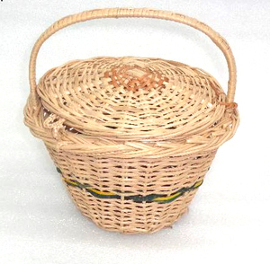 Panier de rangement décoratif de nouvelle conception Matériau en métal de style rotin - Product Image 1