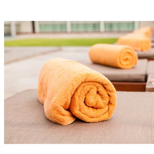 Ensembles de serviettes de bain de couleur unie Serviette de bain en coton de qualité supérieure Ensemble de serviettes de bain tissées OEM 100% au meilleur prix Fabricant en Inde - Product Image 5