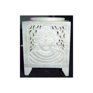 Quemadores de aceite aromático de piedra de jabón indios - Decoración para el hogar para todas las estaciones - Product Image 1