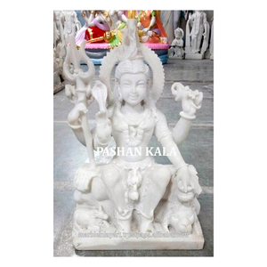 White Marble Shiv Statue - Product Image 1