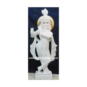 Dieu hindou Krishna Ji en marbre - Product Image 1