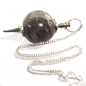 Pendule en cristal Iolite, boule ronde, pendule en pierre précieuse, vente en gros de pendules - Product Image 2