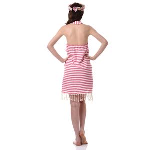 En gros Personnalisable Femmes Sans Manches Dos Nu Sangle Décontracté Plage D'été Paréos - Product Image 2