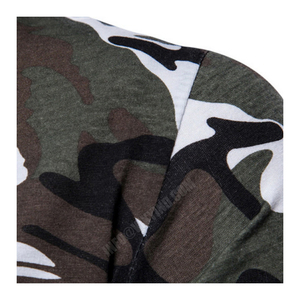 เสื้อฮู้ดลายพรางแฟชั่นสำหรับผู้ชาย,เสื้อมีฮู้ดลายพรางแขนยาวสีดำล้วนมีฮู้ดแบบสวมหัวจาก Viky Industries - Product Image 6