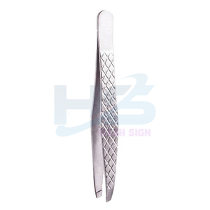 แหนบถอนขนคิ้วทำจากสแตนเลสสำหรับมืออาชีพแหนบถอนขนปลายเฉียงเพื่อความงามสำหรับขนตา - Product Image 2