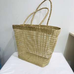 กระเป๋าสานทรงสี่เหลี่ยมกระเป๋าสะพาย,กระเป๋าช็อปปิ้งแบบคลาสสิก - Product Image 5