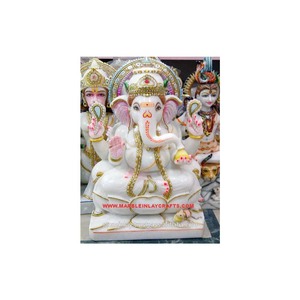 Maktana Marble Ganesha Ji <b>Statue</b> - Product Image 1