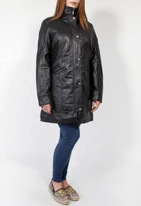 Blouson aviateur en cuir pour femmes en cuir suédé sur mesure Logo Design Fashion Professional Outerwear - Product Image 4