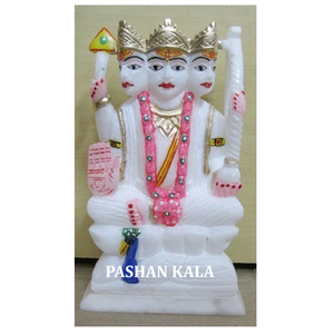 Estatua de mármol Kartike Dios indio - Product Image 1