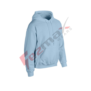 Sudadera con capucha para hombre de talla grande sólida de punto con estampado personalizado antiarrugas anticontracción de lana de algodón 100% de alta calidad - Product Image 2