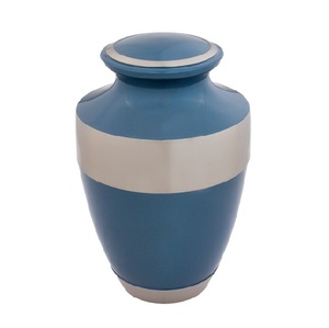 Cendres humaines pour adultes, urnes de crémation classiques-bleu, fournitures de funérailles antiques pour adultes - Product Image 1