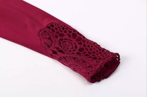 Camiseta personalizada de alta calidad para mujer, blusa 100% de algodón con diseño de cuello de manga larga supersuave, colección de camisa de China - Product Image 6