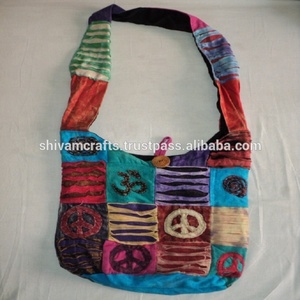 Cotton Hippie Nepali <b>Patchwork</b> Shoulder <b>Bags</b> - Product Image 1