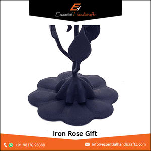 Precio atractivo Llamativo Forjado a mano Hierro forjado Rosa Flores decorativas Flores y plantas decorativas artificiales - Product Image 3