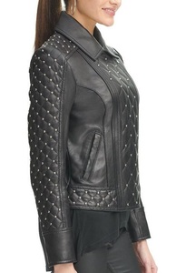 Chaqueta de bombardero de ante informal para mujer al por mayor, ropa de abrigo ligera de piel de oveja genuina, logotipo personalizado, ciudad elegante y transpirable - Product Image 5