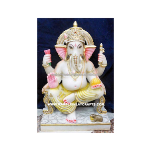 Decorative Marble Ganesha <b>Statue</b> - Product Image 1