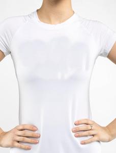 เสื้อกีฬาแขนสั้นสำหรับผู้หญิงเสื้อออกกำลังกายเล่นฟิตเนสแบบผูกเชือกด้านหลังมีสไตล์ - Product Image 6