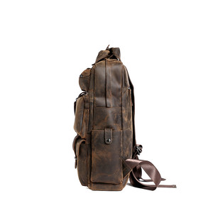 Caballo loco de cuero genuino de los hombres 14 Portátil Bolsa de ordenador portátil de cuero mochila bolso bueno Odm 3506 - Product Image 5