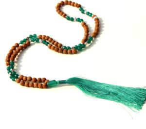 ขายส่งมาลาประคำ Rudraksha จิตวิญญาณ108ลูกปัดสร้อยคอมาลายาวสร้อยคอเครื่องประดับอัญมณีแฮนด์เมด - Product Image 1