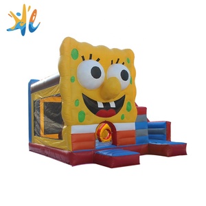 De dibujos animados comercial niños casa saltando inflables deslice combo - Product Image 1