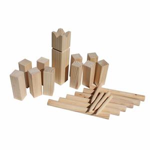 Ensemble Kubb-jeu de plein air pour adultes, jouet d'extérieur - Product Image 1