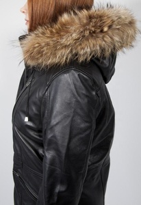 Blouson aviateur en cuir pour femmes en cuir suédé sur mesure Logo Design Fashion Professional Outerwear - Product Image 3