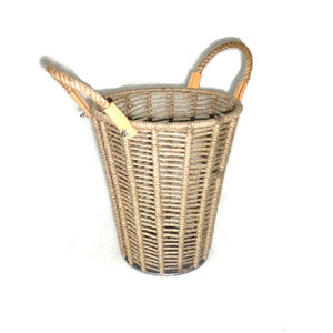 Organisateur multifonctionnel de grillage de panier décoratif de rotin de fer écologique coloré pour le stockage à la maison de blanchisserie de nourriture - Product Image 1