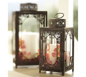 Lanterne de Ramadan en métal de style Ins faite à la main bougeoir décoratif pour la maison et le bureau pour les mariages et autres événements - Product Image 5