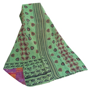 Colección de alta calidad, venta al por mayor, edredón kantha hecho a mano raro, Manta de algodón cosida a mano única, colcha reversible India - Product Image 4