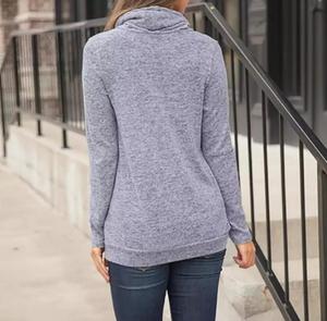 เสื้อฮู้ดและสเวตเตอร์สำหรับผู้ชายและผู้หญิงเสื้อสเวตเตอร์โอเวอร์ไซส์ผ้าคอตตอนสีเรียบ - Product Image 5