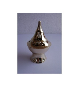 การออกแบบที่ขายดีที่สุดผู้ผลิตอินเดียคุณภาพดีธูป loban Burner โลหะทองเหลือง Burner มีจําหน่ายในราคาไม่แพง - Product Image 5