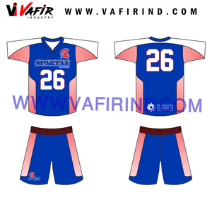 Maillots de lacrosse personnalisés par sublimation, ensembles d'uniformes réversibles pour l'entraînement, 100% polyester, col rond, unisexe, pour joueur adulte, avec nom - Product Image 6