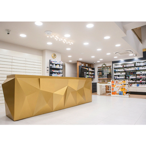 Estante de exhibición de escaparate de madera moderno personalizado LUX China de madera de alta calidad para decoración de tienda para uso de farmacia - Product Image 5