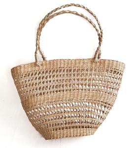 Sac à provisions en jonc de mer tissé à la main du Vietnam - Product Image 1