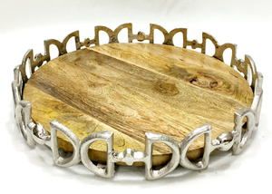 Plateau de service en aluminium argenté au design classique le plus vendu Taille personnalisée Forme Couleur Utilise des ustensiles de cuisine Hôtel Restaurant - Product Image 4