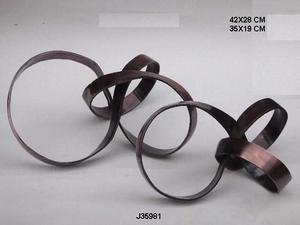 Esculturas de Metal decorativas para decoración del hogar, escultura de nudo hecha en aluminio fundido disponible en todos los acabados - Product Image 4