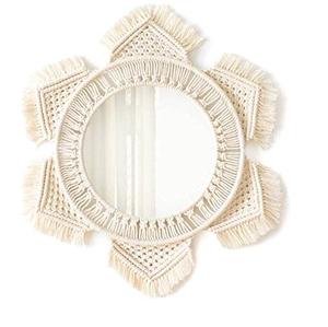 Tapiz de arpillera NATURAL de lujo, colgante de pared redondo de diseño, macramé decorativo para el hogar y la vida - Product Image 5